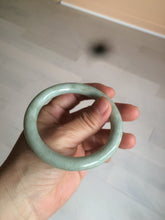 Load image into Gallery viewer, 55.5 mm Certified type A 100% Natural bean green round cut Jadeite bangle AX109-7539
