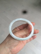 Load image into Gallery viewer, 52mm certified Type A 100% Natural icy light green oval Jadeite Jade bangle AZ45-5053
