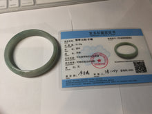 Load image into Gallery viewer, 58.4mm certificated Type A 100% Natural dark green Jadeite Jade bangle AJ75-8581
