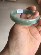 Load image into Gallery viewer, 53.8mm certified Type A 100% Natural green thin Jadeite Jade bangle D134-2835
