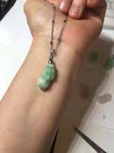 Load image into Gallery viewer, 100% natural type A icy watery jadeite jade sunny green/white/purple/yellow 3D PiXiu (貔貅) pendant necklace PC29
