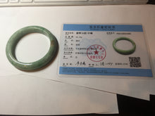 Load image into Gallery viewer, 55.5mm Certified 100% natural Type A sunny green brown jadeite jade bangle BQ18-5460
