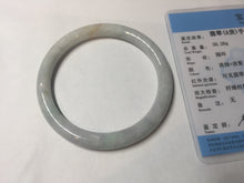 Load image into Gallery viewer, 57.5mm certified 100% natural type A light green/purple/yellow(FU LU SHOU) round cut jadeite jade bangle BN57-3122
