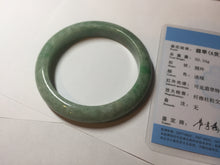 Load image into Gallery viewer, 55.5mm Certified 100% natural Type A sunny green brown jadeite jade bangle BQ18-5460
