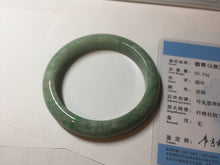 Load image into Gallery viewer, 55.5mm Certified 100% natural Type A sunny green brown jadeite jade bangle BQ18-5460
