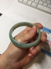 Load image into Gallery viewer, 58.4mm certificated Type A 100% Natural dark green Jadeite Jade bangle AJ75-8581
