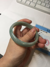 Load image into Gallery viewer, 58.4mm certificated Type A 100% Natural dark green Jadeite Jade bangle AJ75-8581
