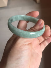 Load image into Gallery viewer, 53.8mm certified Type A 100% Natural green thin Jadeite Jade bangle D134-2835
