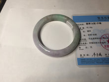 Load image into Gallery viewer, 56.5mm certified 100% natural type A sunny green/purple jadeite jade bangle BK66-4031
