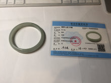 Load image into Gallery viewer, 59.4mm Certified Type A 100% Natural oily dark green gray Jadeite Jade bangle AJ76-8580
