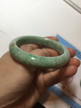 Load image into Gallery viewer, 55.5mm Certified 100% natural Type A sunny green brown jadeite jade bangle BQ18-5460
