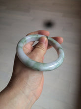 Load image into Gallery viewer, 58.8mm Certified Type A 100% Natural green/purple/brown Jadeite Jade bangle C86-5287
