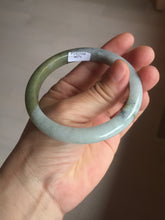 Load image into Gallery viewer, 57.5mm certified Type A 100% Natural dark green/brown/yellow/purple slim Jadeite Jade bangle D133-4071
