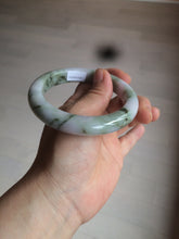 Load image into Gallery viewer, 58.8mm Certified Type A 100% Natural green/purple/brown Jadeite Jade bangle C86-5287
