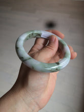 Load image into Gallery viewer, 58.8mm Certified Type A 100% Natural green/purple/brown Jadeite Jade bangle C86-5287
