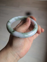 Load image into Gallery viewer, 58.8mm Certified Type A 100% Natural green/purple/brown Jadeite Jade bangle C86-5287
