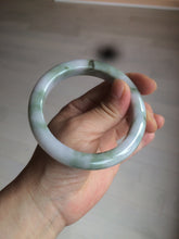 Load image into Gallery viewer, 58.8mm Certified Type A 100% Natural green/purple/brown Jadeite Jade bangle C86-5287
