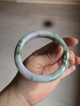 Load image into Gallery viewer, 58.8mm Certified Type A 100% Natural green/purple/brown Jadeite Jade bangle C86-5287
