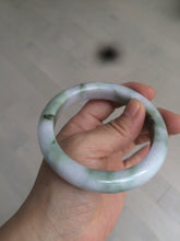 Load image into Gallery viewer, 58.8mm Certified Type A 100% Natural green/purple/brown Jadeite Jade bangle C86-5287
