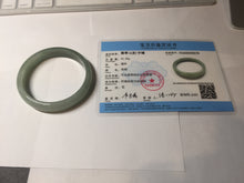 Load image into Gallery viewer, 58.3mm certificated Type A 100% Natural oily dark green Jadeite Jade bangle AJ78-8578
