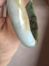 Load image into Gallery viewer, 55.5mm certificated Type A 100% Natural oily dark green/yellow/brown Jadeite Jade bangle D132-4069
