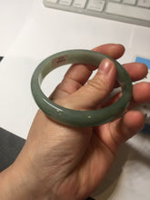 Load image into Gallery viewer, 58.3mm certificated Type A 100% Natural oily dark green Jadeite Jade bangle AJ78-8578
