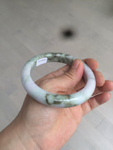 Load image into Gallery viewer, 58.8mm Certified Type A 100% Natural green/purple/brown Jadeite Jade bangle C86-5287
