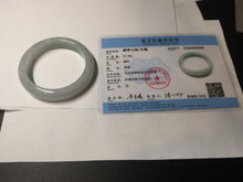 Load image into Gallery viewer, 53.4mm Certified Type A 100% Natural icy watery light green purple jadeite Jade bangle BK121-3399
