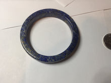 Load image into Gallery viewer, 52.9mm 100% natural blue/white/brown Starry Night Over the Rhône Lapis Lazuli (青金石) square bangle SY112
