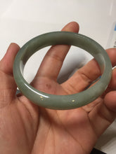 Load image into Gallery viewer, 58.3mm certificated Type A 100% Natural oily dark green Jadeite Jade bangle AJ78-8578
