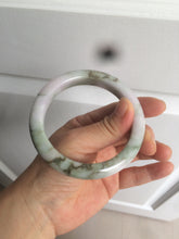 Load image into Gallery viewer, 58.8mm Certified Type A 100% Natural green/purple/brown Jadeite Jade bangle C86-5287
