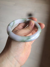 Load image into Gallery viewer, 58.8mm Certified Type A 100% Natural green/purple/brown Jadeite Jade bangle C85-5282
