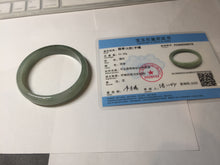 Load image into Gallery viewer, 58.3mm certificated Type A 100% Natural oily dark green Jadeite Jade bangle AJ78-8578
