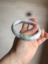 Load image into Gallery viewer, 58.8mm Certified Type A 100% Natural green/purple/brown Jadeite Jade bangle C85-5282
