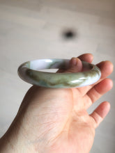 Load image into Gallery viewer, 58.8mm Certified Type A 100% Natural green/purple/brown Jadeite Jade bangle C85-5282
