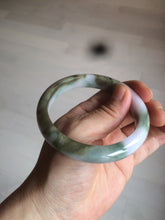 Load image into Gallery viewer, 58.8mm Certified Type A 100% Natural green/purple/brown Jadeite Jade bangle C85-5282
