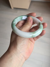 Load image into Gallery viewer, 57mm certified 100% natural type A sunny green/purple/yellow jadeite jade bangle BN101-7704
