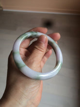 Load image into Gallery viewer, 58.8mm Certified Type A 100% Natural green/purple/brown Jadeite Jade bangle C85-5282
