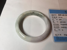 Load image into Gallery viewer, 59mm Certified Type A 100% Natural light green purple yellow (FU LU SHOU) Jadeite Jade bangle BM86-4497
