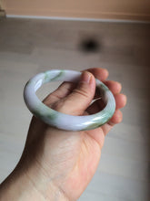 Load image into Gallery viewer, 58.8mm Certified Type A 100% Natural green/purple/brown Jadeite Jade bangle C85-5282
