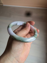 Load image into Gallery viewer, 58.8mm Certified Type A 100% Natural green/purple/brown Jadeite Jade bangle C85-5282
