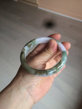 Load image into Gallery viewer, 58.8mm Certified Type A 100% Natural green/purple/brown Jadeite Jade bangle C85-5282
