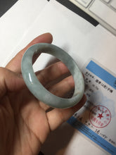 Load image into Gallery viewer, 56mm certified 100% natural type A light green white blue jadeite jade bangle BQ22-3791
