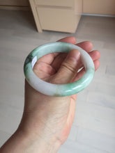 Load image into Gallery viewer, 57mm certified 100% natural type A sunny green/purple/yellow jadeite jade bangle BN101-7704
