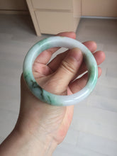 Load image into Gallery viewer, 57mm certified 100% natural type A sunny green/purple/yellow jadeite jade bangle BN101-7704
