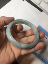 Load image into Gallery viewer, 56mm certified 100% natural type A light green white blue jadeite jade bangle BQ22-3791
