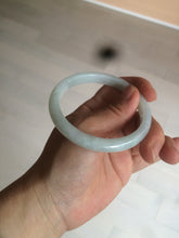 Load image into Gallery viewer, 56.5mm 100% natural type A light green/white jadeite jade bangle AE64
