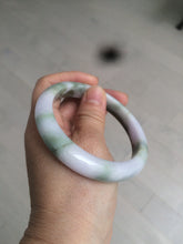 Load image into Gallery viewer, 58.8mm Certified Type A 100% Natural green/purple/brown Jadeite Jade bangle C85-5282
