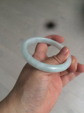 Load image into Gallery viewer, 56.5mm 100% natural type A light green/white jadeite jade bangle AE64
