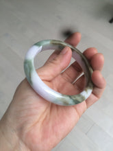 Load image into Gallery viewer, 58.8mm Certified Type A 100% Natural green/purple/brown Jadeite Jade bangle C85-5282
